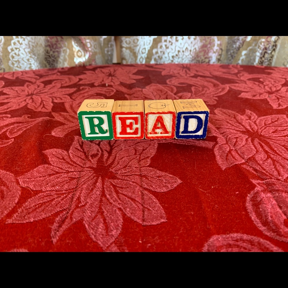 Read shelf decoration